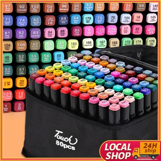 12pcs Graffiti Markers,double Headed Assorted Colors Highlighter