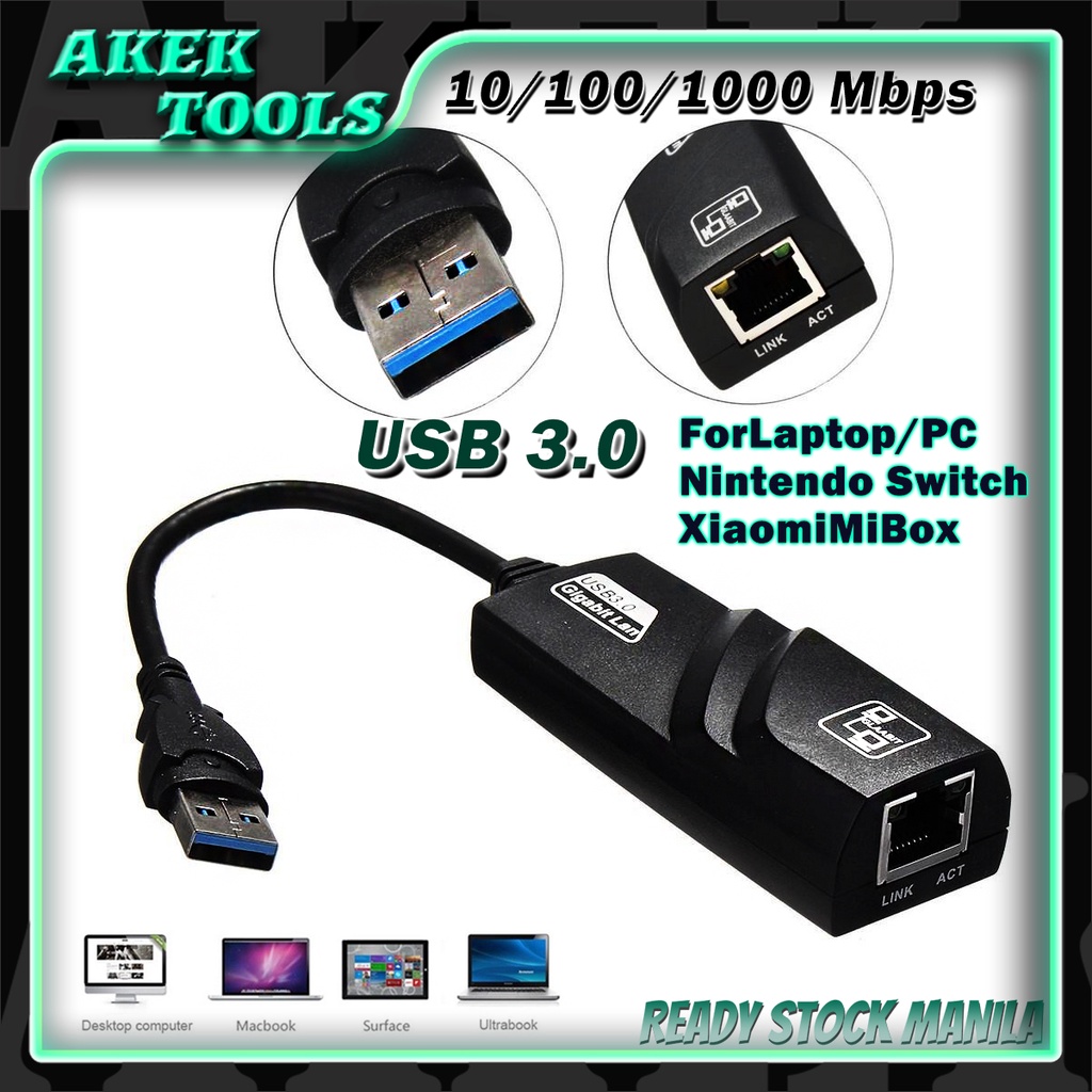 Original usb 3 0 gigabit lan driverless converter fast and reliable