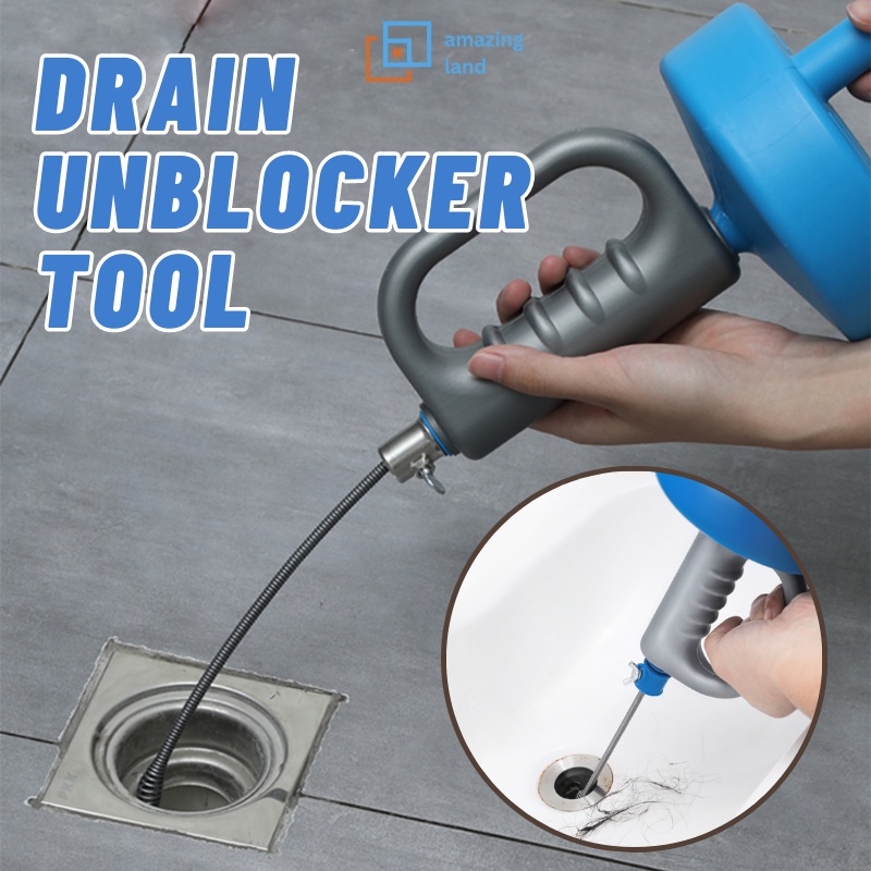 15M Drain Unblocking Tool Sink Tub Sewer Pipe Cleaning Tool Clog Remover Amazingland Shopee