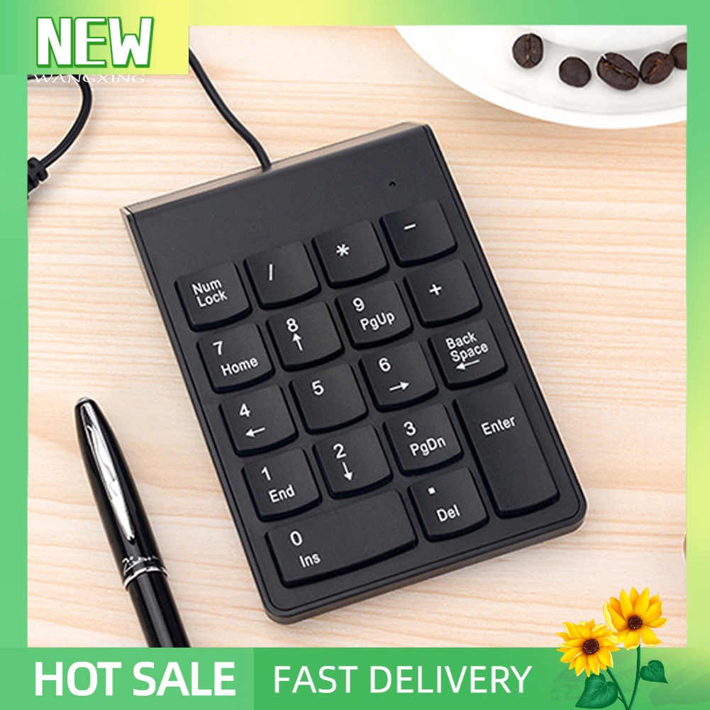 JS 18 Keys Mini USB Wired Numeric Keypad Keyboard Numpad for PC Laptop