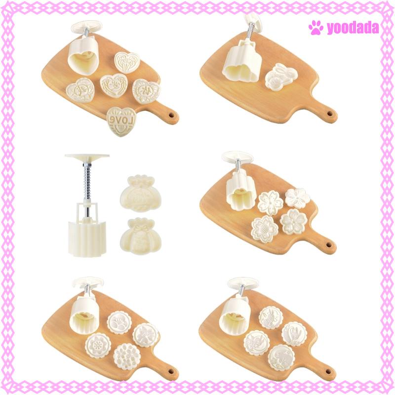 Yoo Various Shapes Mooncake Mold Set Mid-Autumn Festival DIY Hand ...