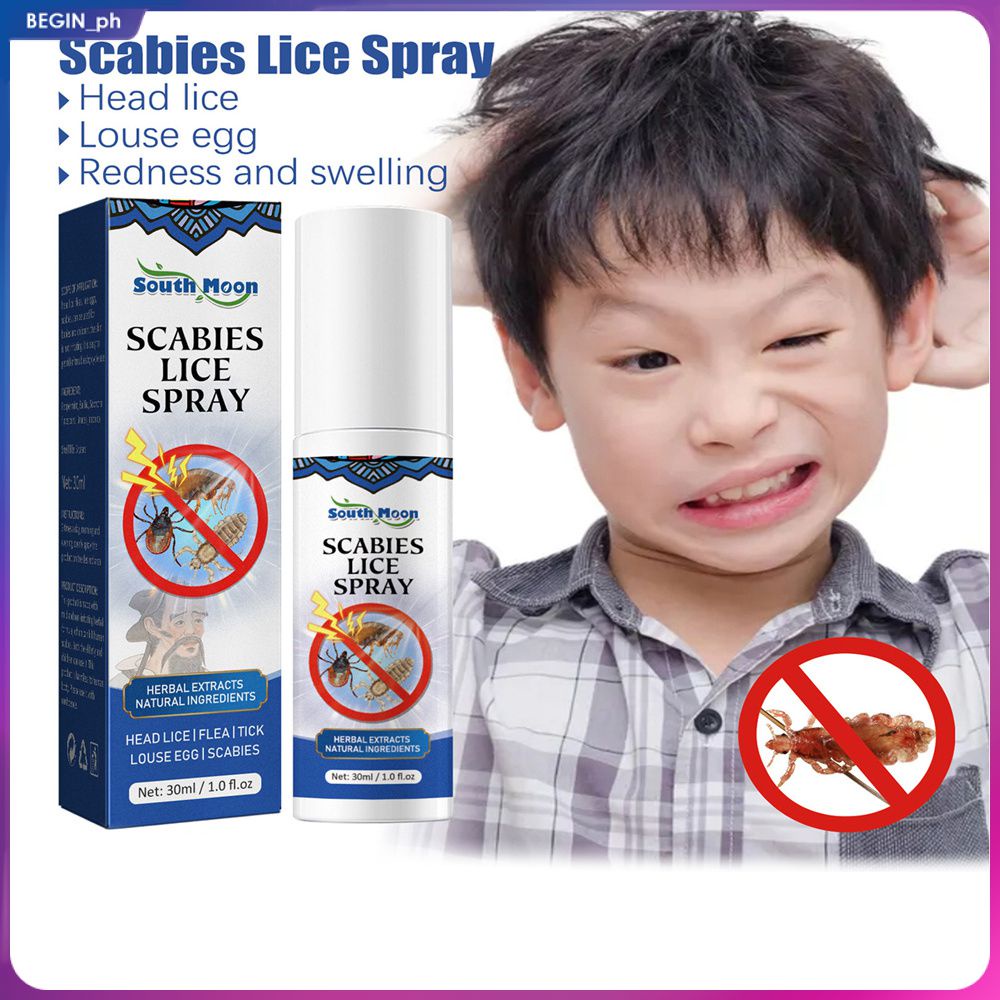 South Moon 30ml Head Lice Removal Spray Scabies Lice Prevent