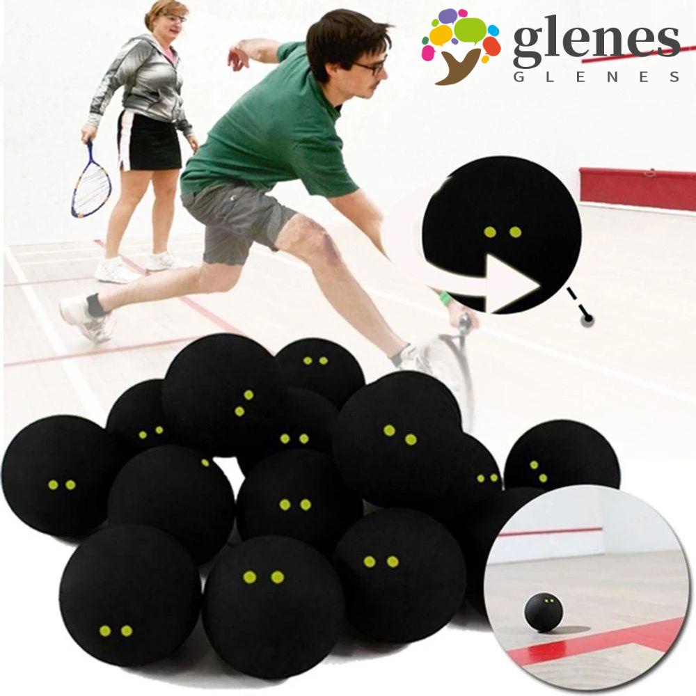 GLENES Professional Two-Yellow Dots Squash Rackets Low Speed Ball ...
