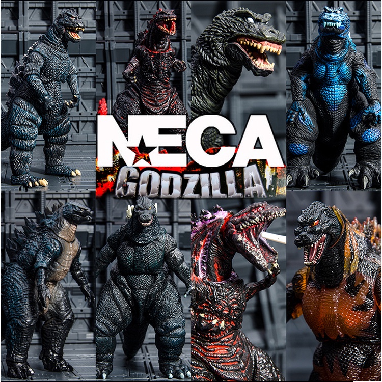 NECA Godzilla 2019 Movie Burning Red Lotus Movable Figure 23.3cm Model ...