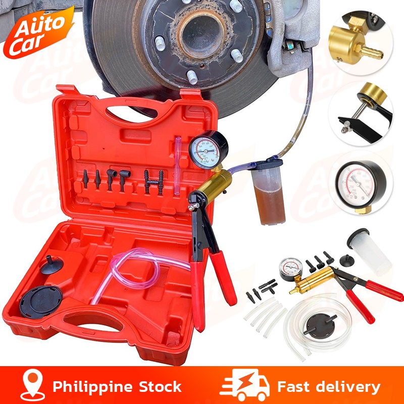 Car Brake Bleeder Pump Vacuum Kit Hand Held Pressure Tester Brake Fluids Replacement Tool Vacuum