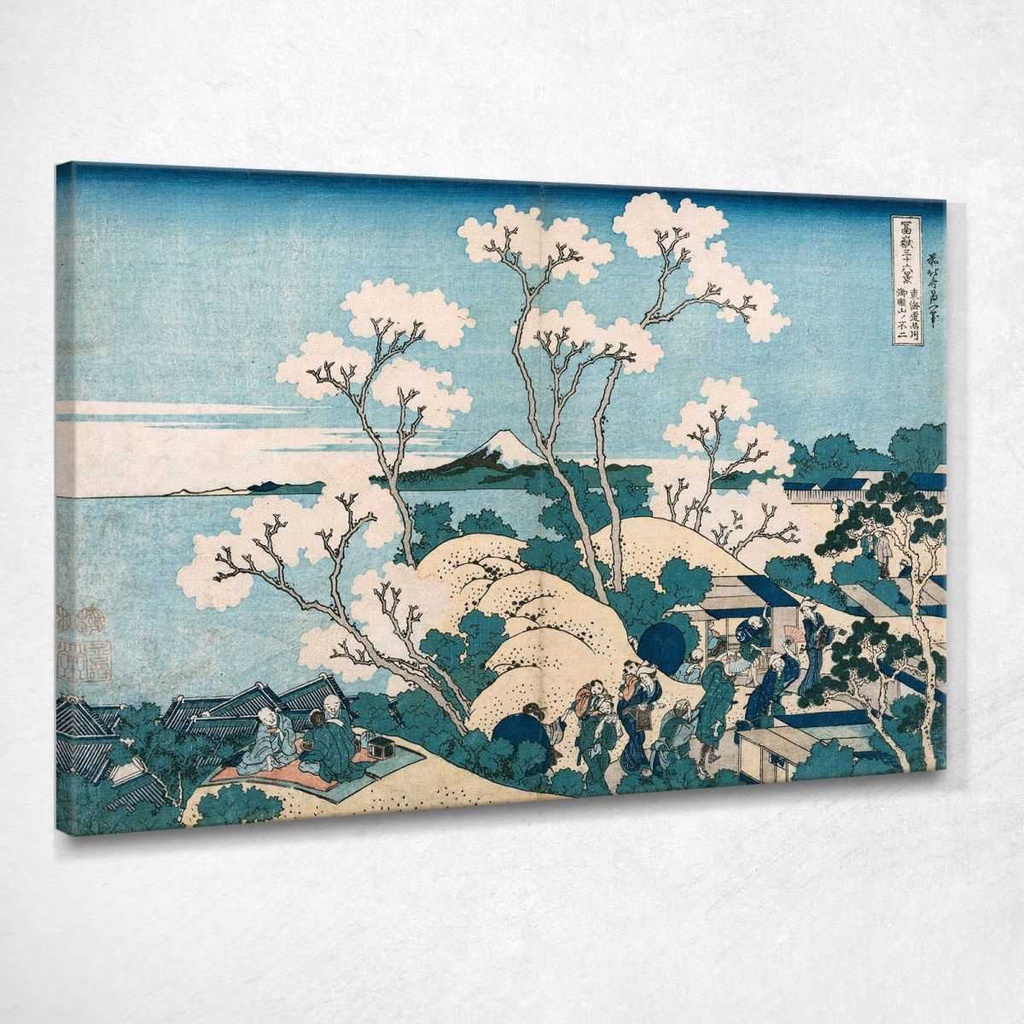 Canvas Picture Home Decor Floating Frame Katsushika Hokusai Fuji From ...