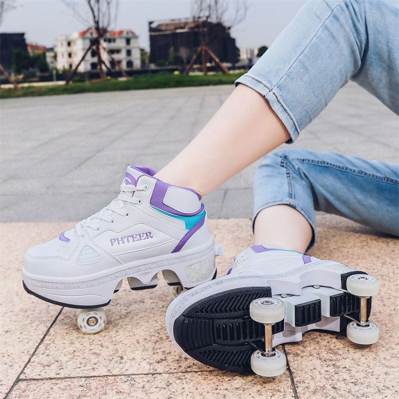 (PO) Kick ROLLER SHOES |Rollershoes - TIKTOK Roller Skates |Four Wheel ...