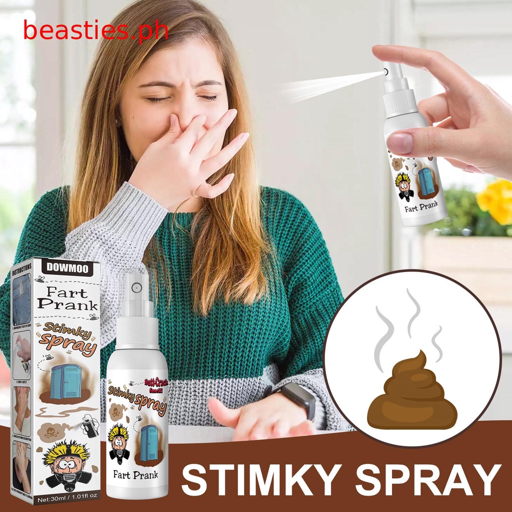 30ML Novelties Liquid Fart Gag Prank Joke Spray Can Stink Bomb Smelly Stinky Gas Shopee