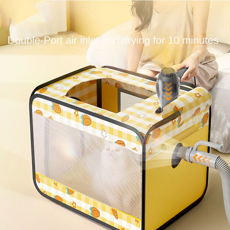 【Petge】Pet Dog Drying Box Portable Pet Dryer Cage Foldable Pet Dry Room