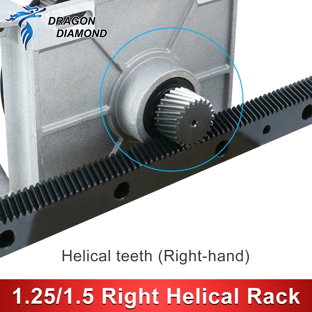 Dragon Diamond 1.25/1.5 Mod Helical Rack 22x25x671mm 22x25x1400mm Tooth ...