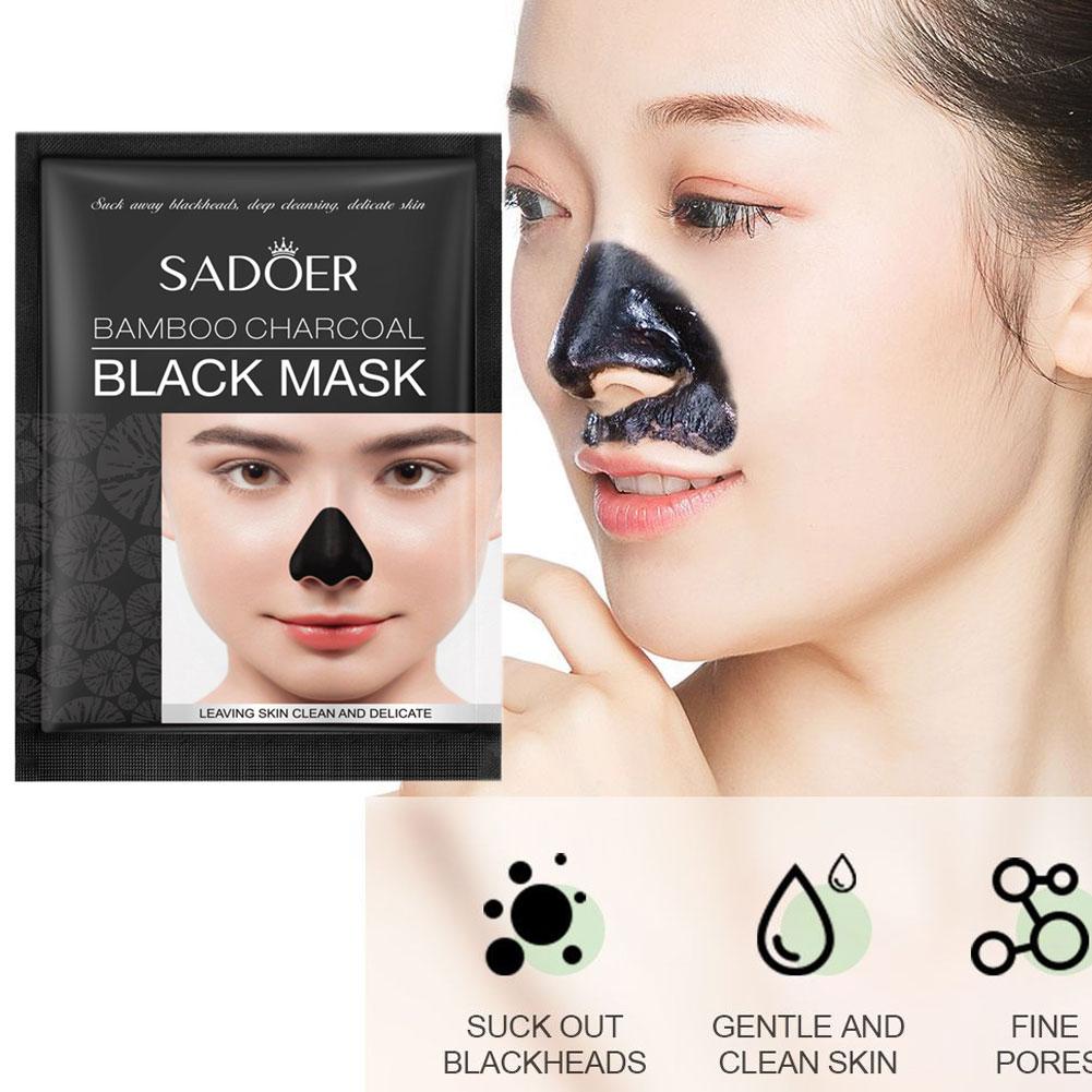 SADOER Bamboo Charcoal Blackhead Remover Nasal Mask TZone Acne Care