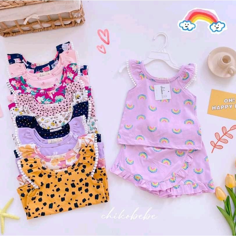 Chikobebe kids baby girl terno skort skirt/short OOTD vietnam kidswear Shopee