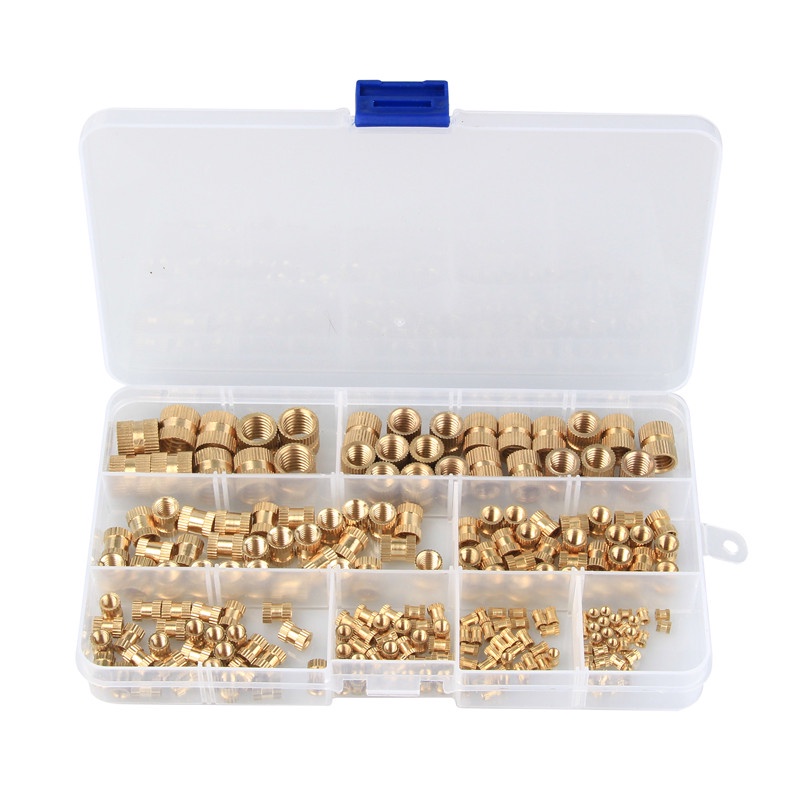 210pcs M2-M10 Solid Brass Pure Copper Metric Thread Injection Molding ...