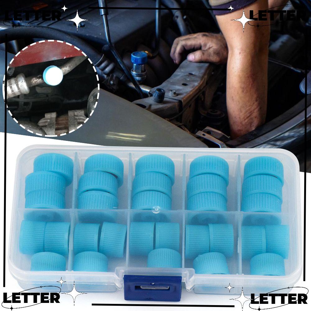 LET High Low Pressure Caps Easy to Install High Covers A/C Refrigerant Port Cap High Side Port