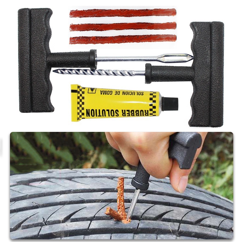 8pcs Car tire repair tool Tire repair kit Nail tool set Car bicycle ...