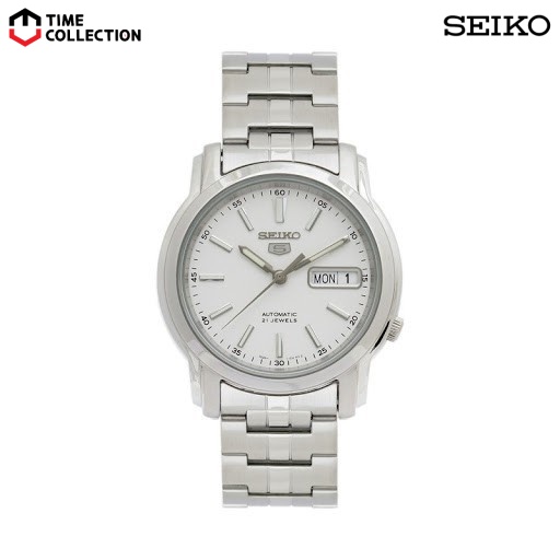 Seiko SNKL75K1 Orologio Da Polso Uomo, Automatico, Acciaio Inox, Quadrante Argenteo