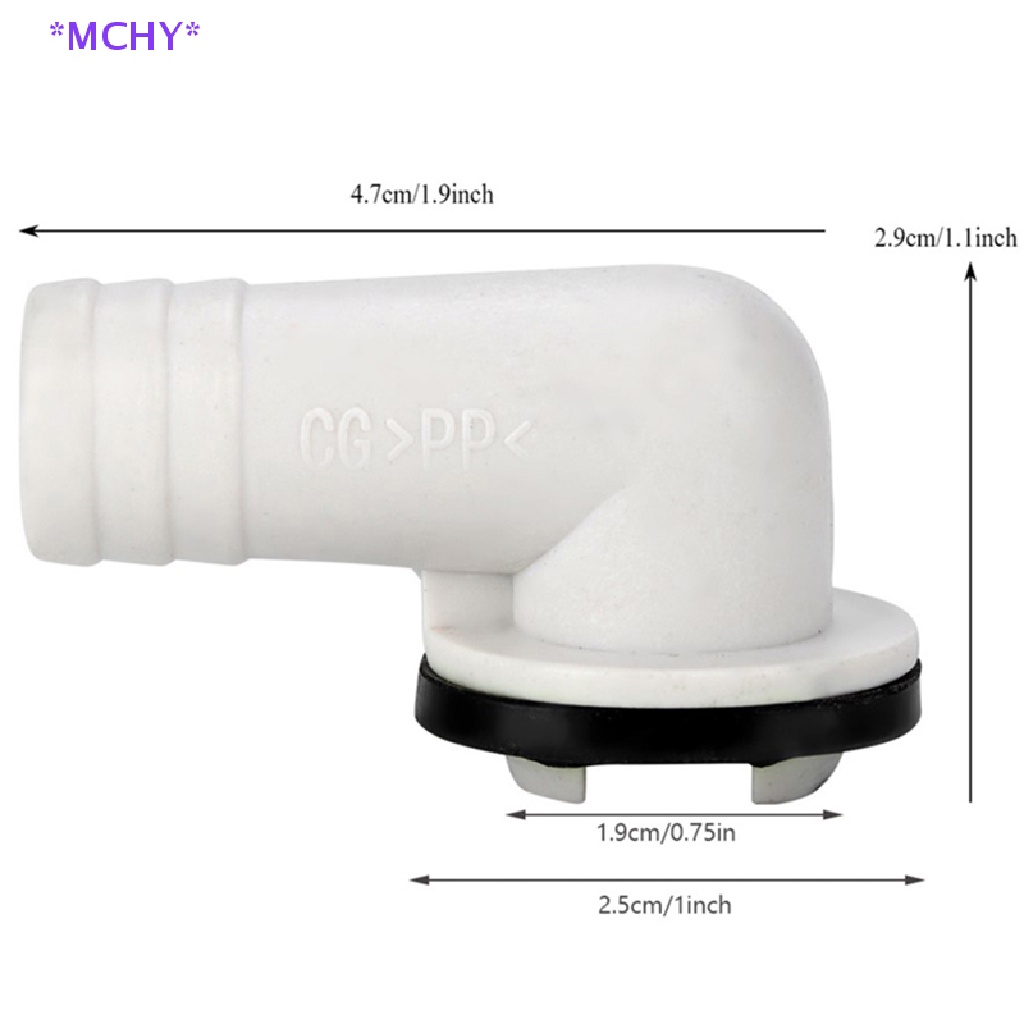 MCHY> Rightangel Air Conditioner Drain Outlet Connector Overflow Joints Water Pipe Drain Fitgs