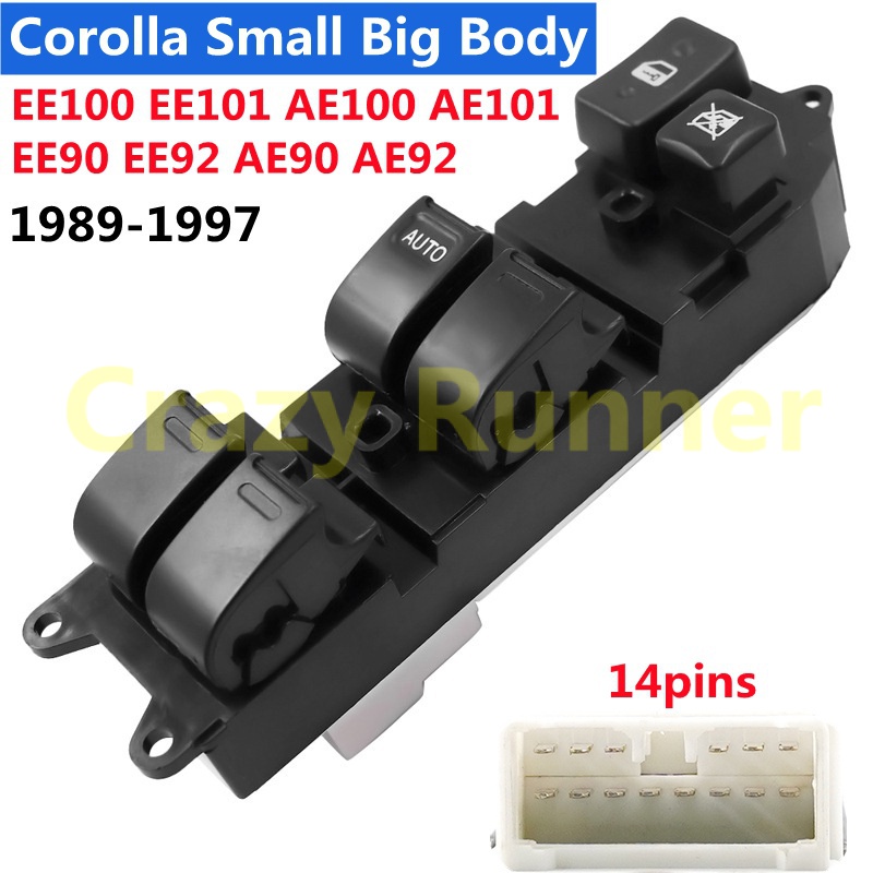 14pin Front Left Electric Power Window Master Switch for Toyota Corolla