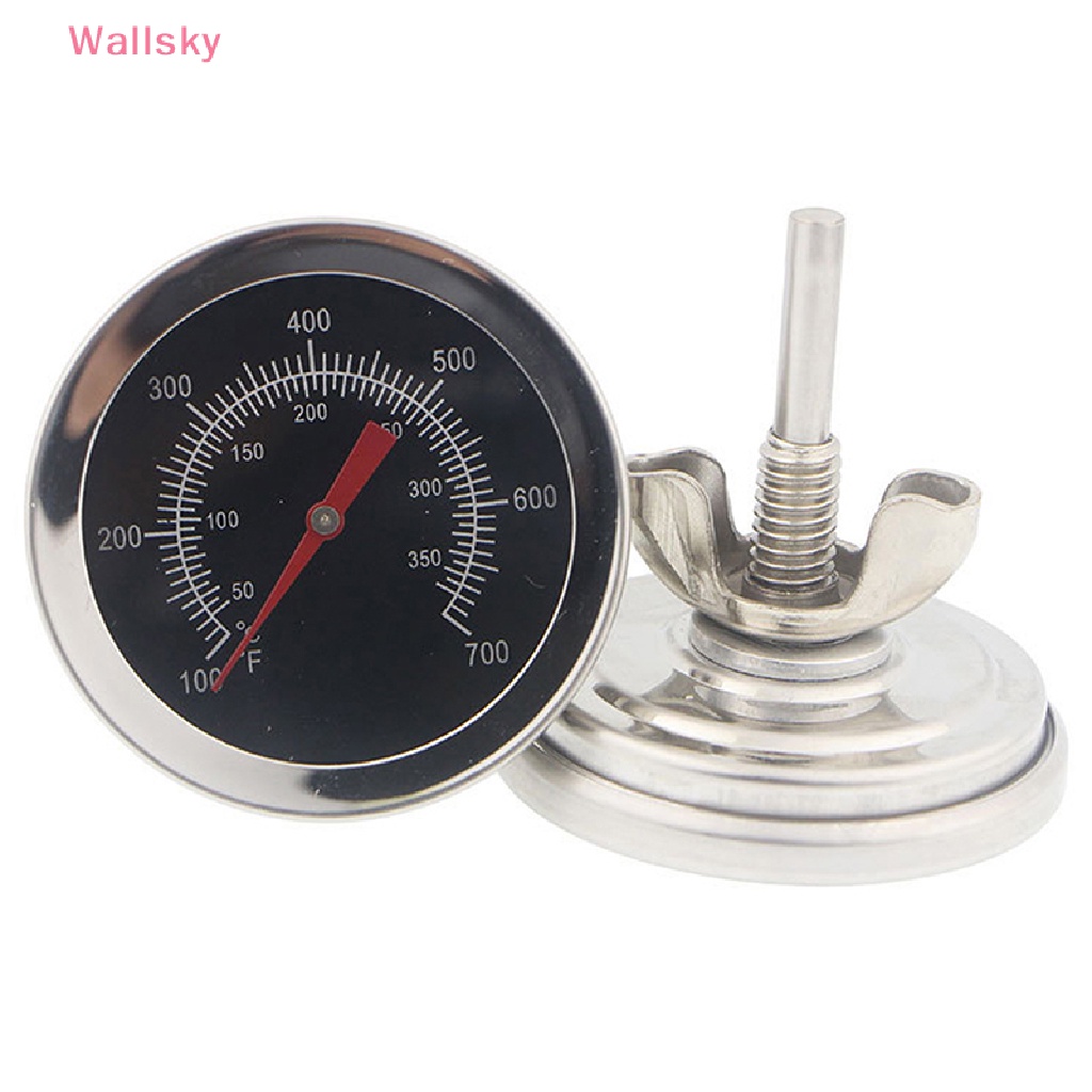 Wallsky> Stainless Steel Oven Thermometers BBQ Bimetallic Dual Gage 700