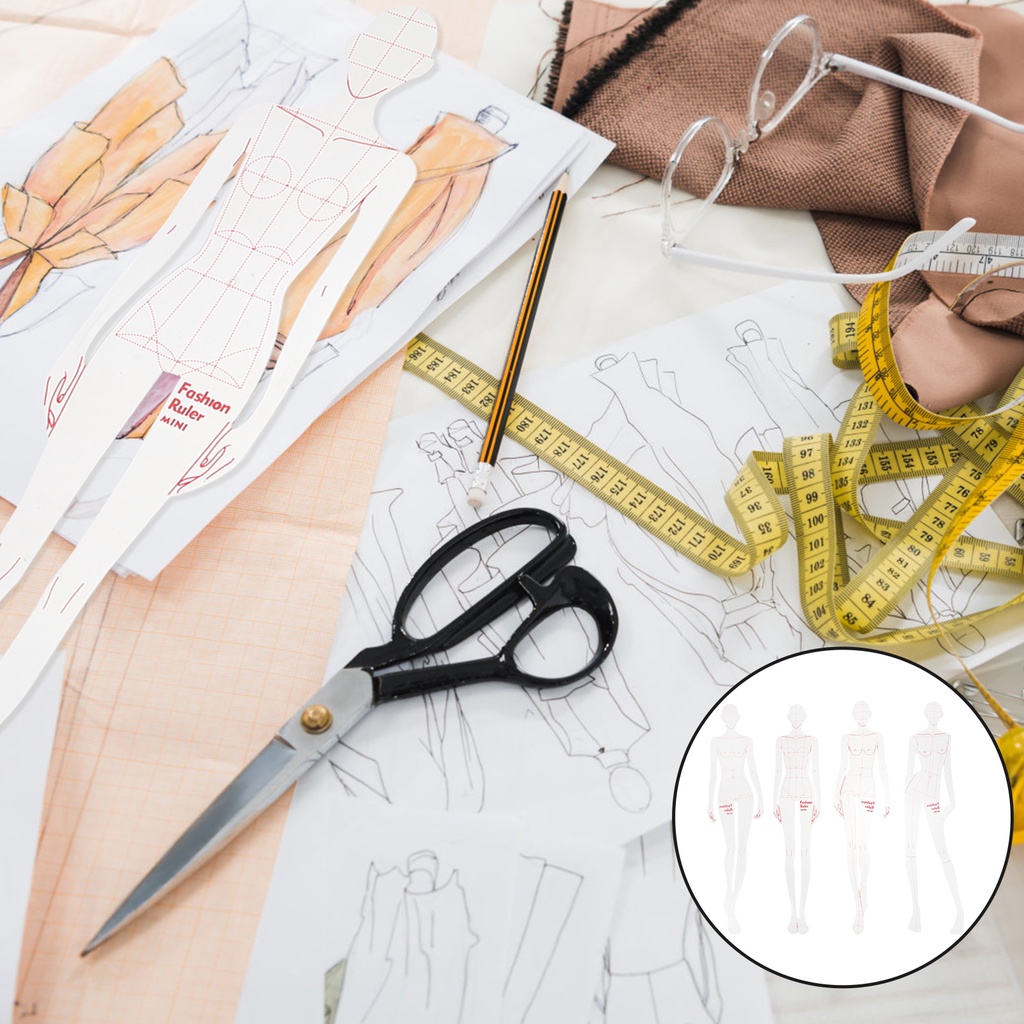 Dynamic Women Curve Template Ruler Model Tailor Clothing Patchwork ...