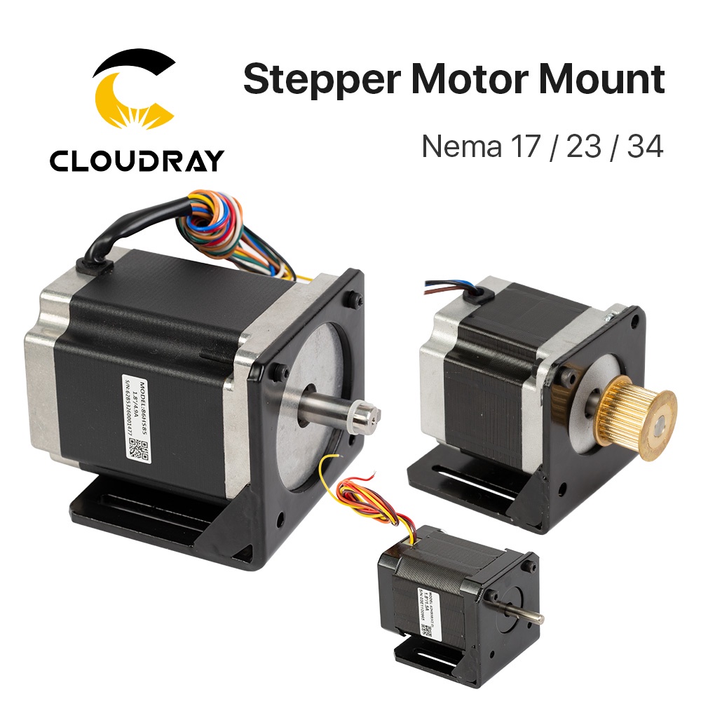 Cloudray Motor Base For NEMA17 NEMA23 NEMA34 Stepper Motor Aluminum ...