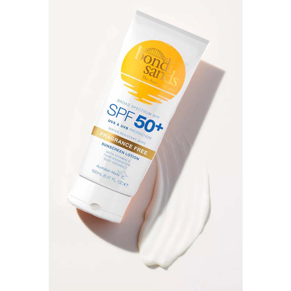 Bondi Sands Sunscreen lotion SPF 50+Waterproof provides UVA and UVB
