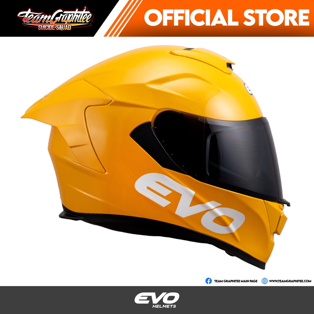 EVO HELMET GTPRO YELLOW (DUAL VISOR) w/ free clear lens Shopee Philippines