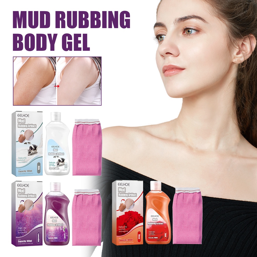 Mud Rub Brightening Body Cleansing Rubbing Mud 100ml Mud Rubbing