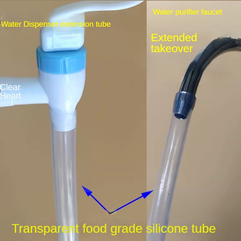 Water Dispenser Side Pipe Food Grade Silica Gel Tube Hose Water Purifier Water Faucet Plastic