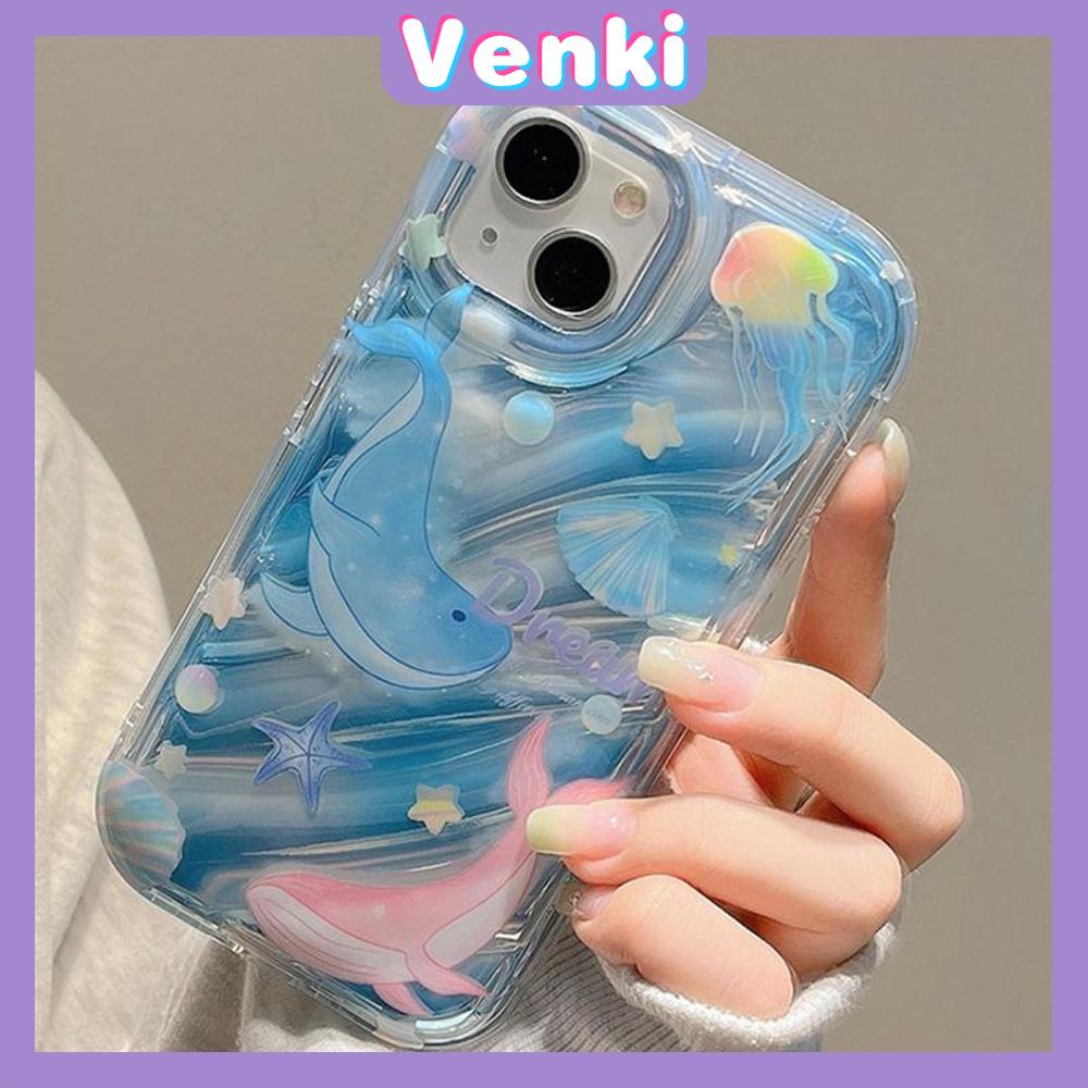 VENKI - For iPhone 11 iPhone Case Laser Water Ripple Case TPU Soft ...