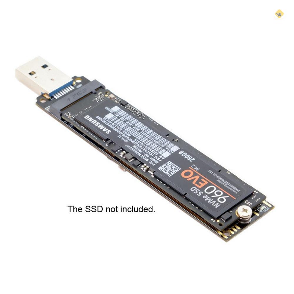 M.2 Portable NVME SSD to USB 3.1 TypeA Adapters No Driver Need Plug