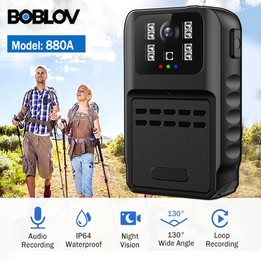 Boblov W Wifi Mini Body Worn Camera A Hd P Ir Night Vision