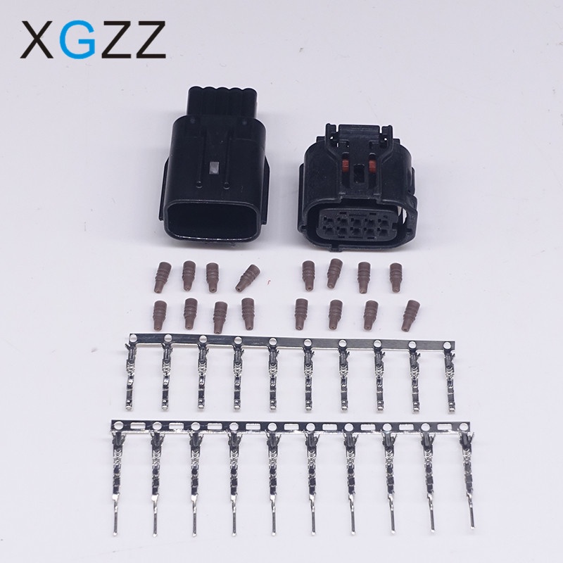 6-Pin Waterproof Automotive Connector With Terminals & Seals - 20cm Wire (Fits 6188-0706, 90980-12381)