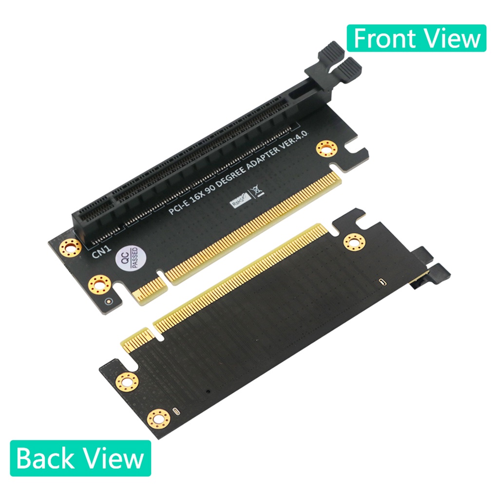 PCI-Express 4.0 16x Riser Card PCI-E 4.0 16X 90 Degree High Speed ...