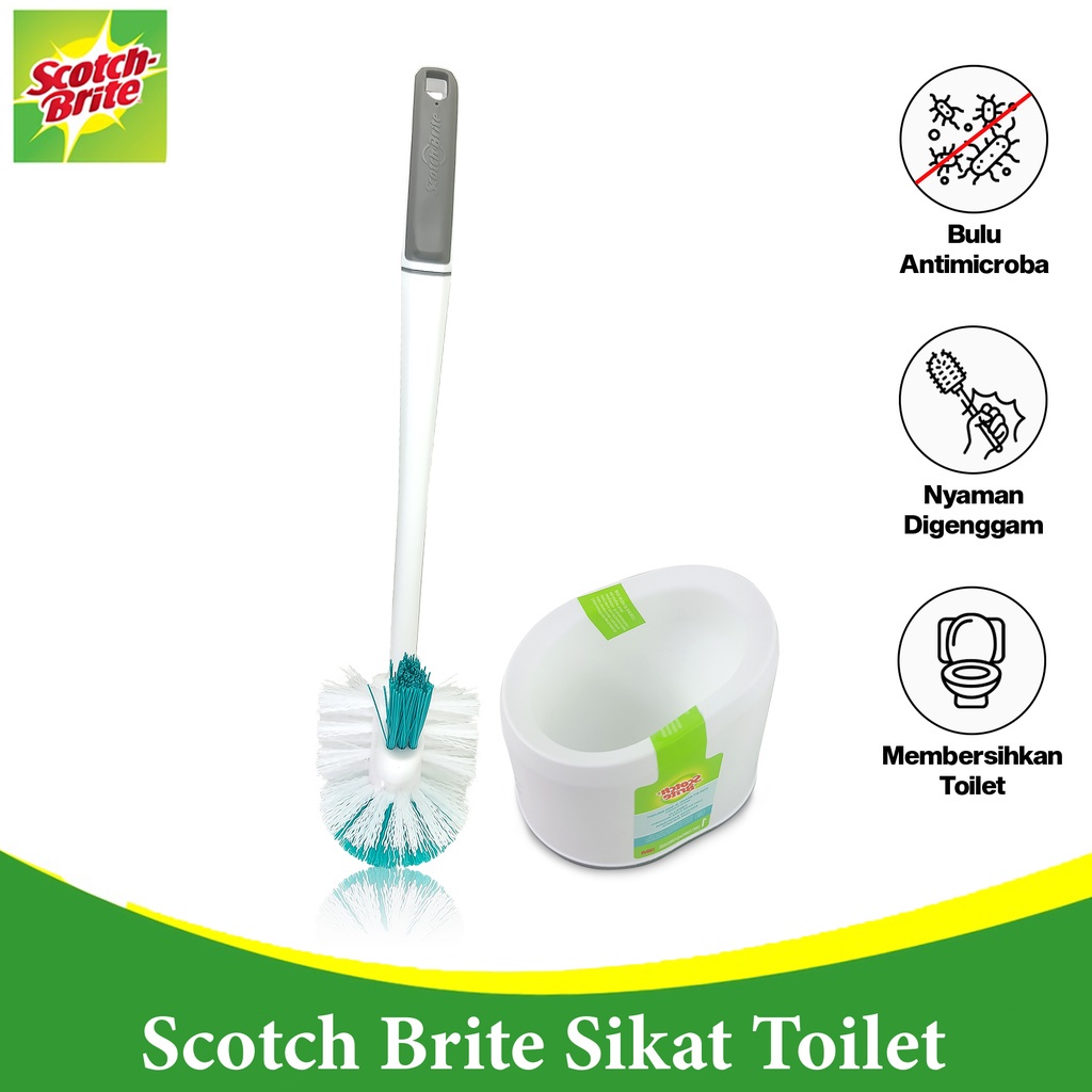 3m Scotch Brite Toilet Cleaning Brush 1set Brush Caddy With ...