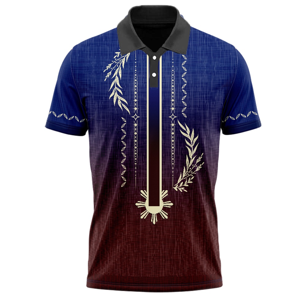 (Fuhui01) Philippine Modern Barong Polo Shirt | Shopee Philippines