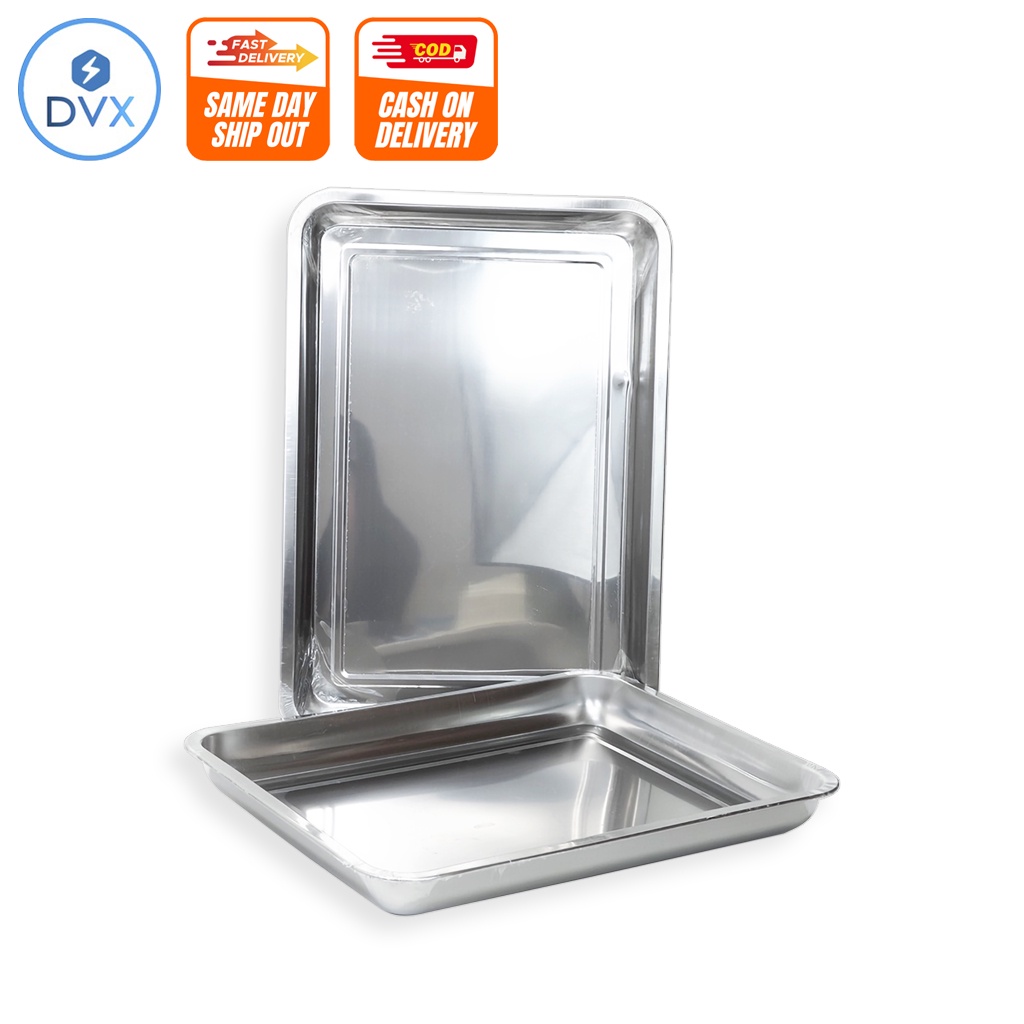 COD DVX Rectangular Serving Tray Stainless Steel Multipurpose Serveware