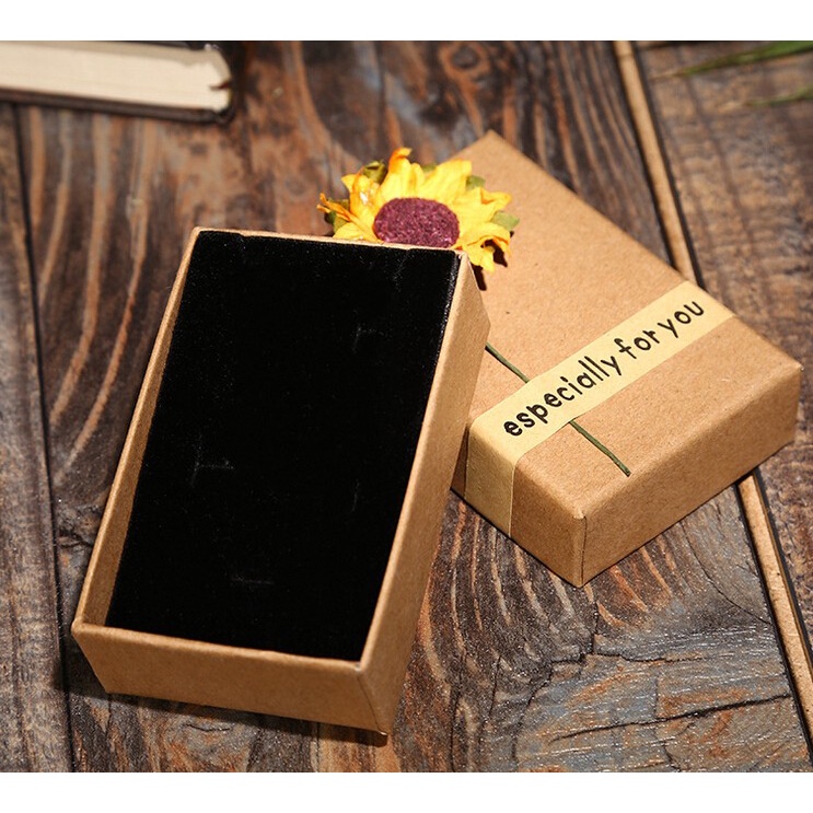 Sunflower Ornament Kraft Paper Packaging Box Gift Box 5.7*8.5*2.8cm