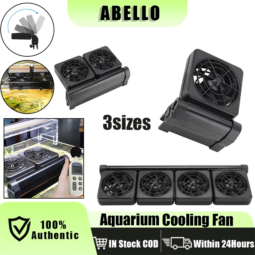 1/2/4 Fan Aquarium Cooling Fan Adjustable angle Mute Automatic ...