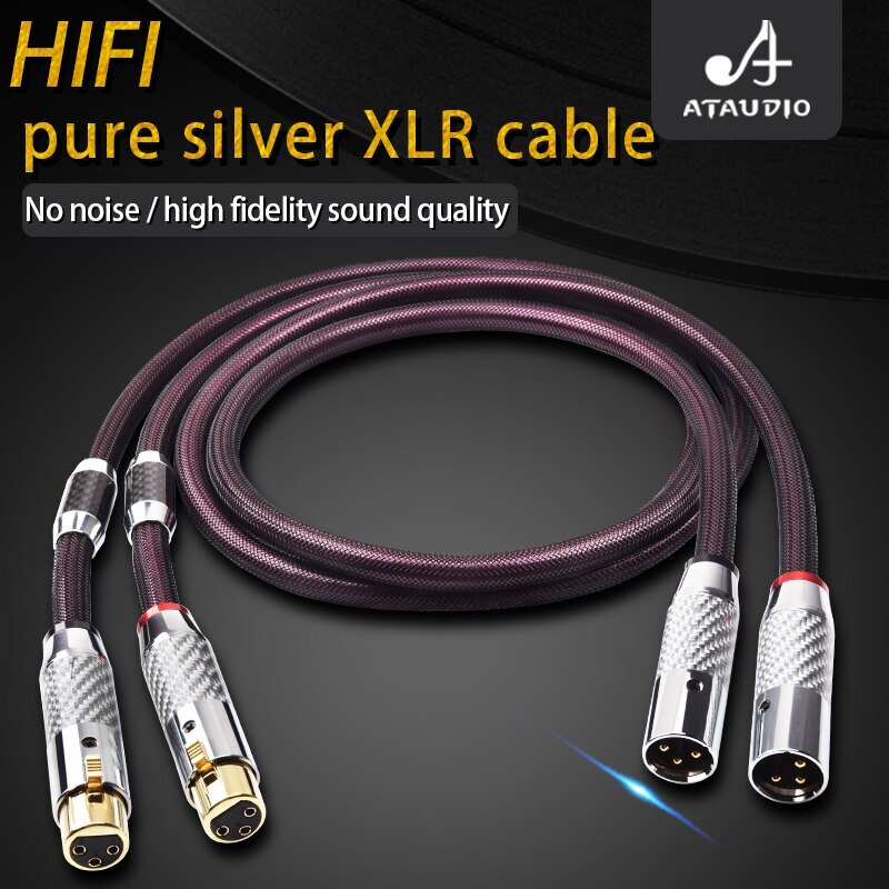 Spine XLR Hi-end Fibra Di Carbonio Set Di 4 Spine Maschio Placcate In Fibra Di Carbonio - Per Audio Hi-end E Impianti Hifi Professionali Connettori Xlr