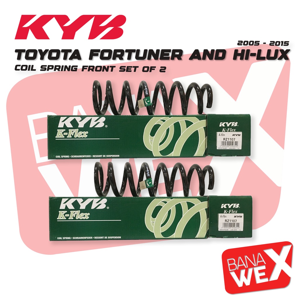 Banawex KYB Kayaba Coil Spring Front for Toyota Fortuner and Hi-Lux ...
