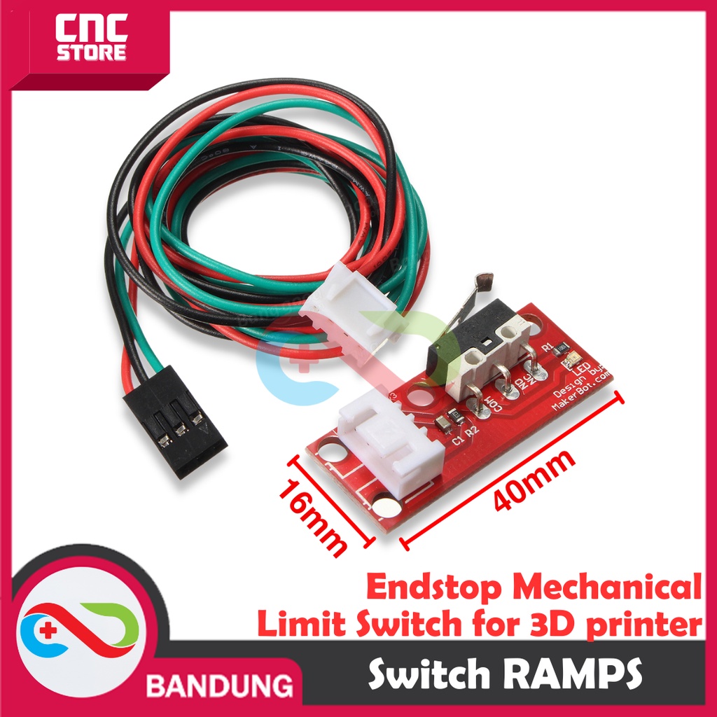Endstop Mechanical Limit Switch RAMPS 1.4 for 3D printer & Arduino