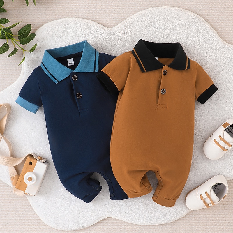 Onesies For Baby Boy Newborn Gentleman Polo Romper 024Months Toddler