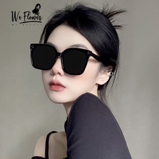 We Flower Korean Big Black Square Frame Sunglasses For Women Men Shopee Philippines