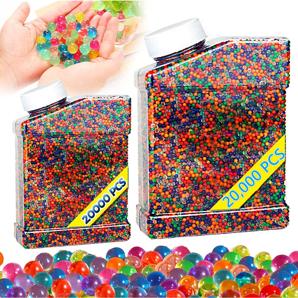 20000pcs 7.5mm Gel balls Home Decor Pearl Shaped Crystal Soil Water