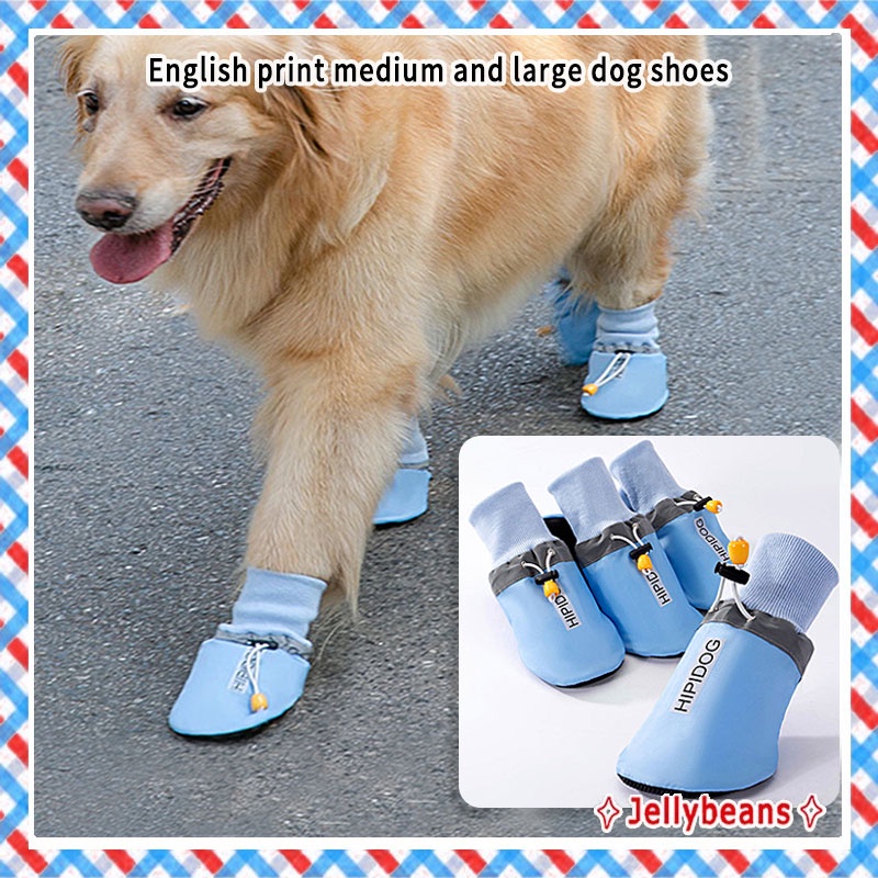 Dog shoes for large dogs English printing big dog shoes Outdoor anti
