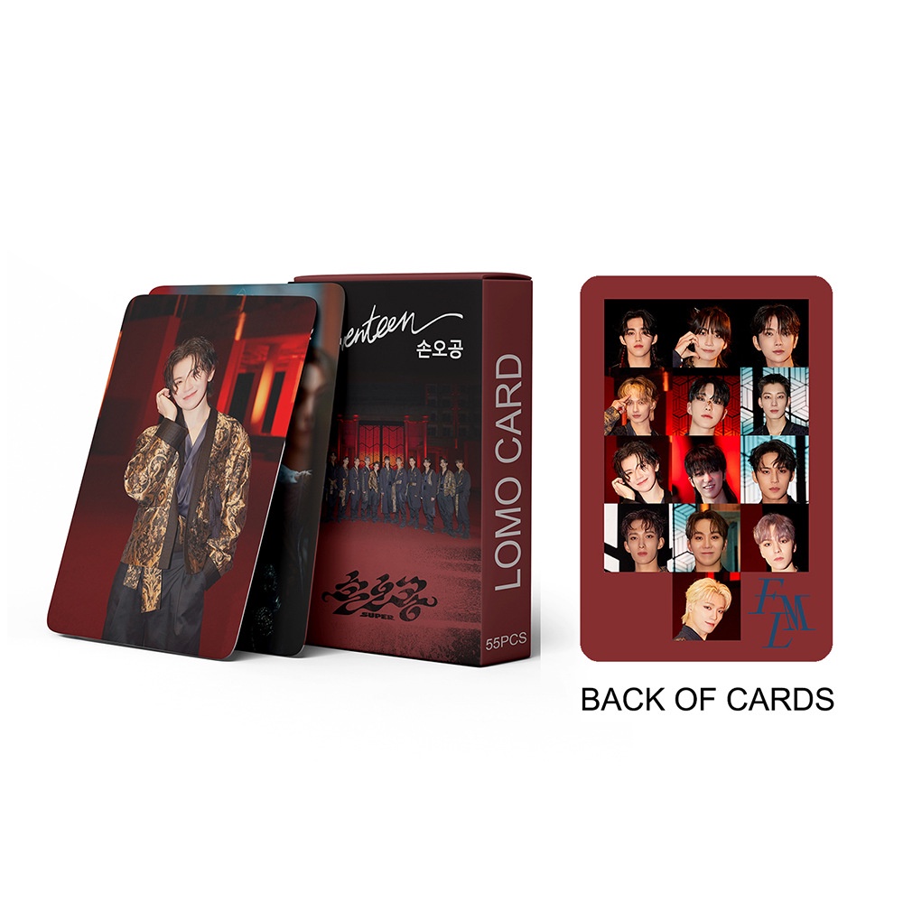 55 Photocartes Seventeen FML – Lomo Cards Album Novel Kpop – Cartes Collector Non Répétitives Pour Fans SEVENTEEN