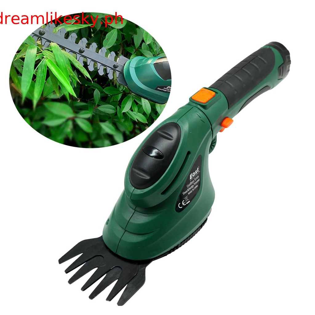 Cordless Grass Shear & Shrubbery Prune 2 In 1 Handheld Hedge Prune 3