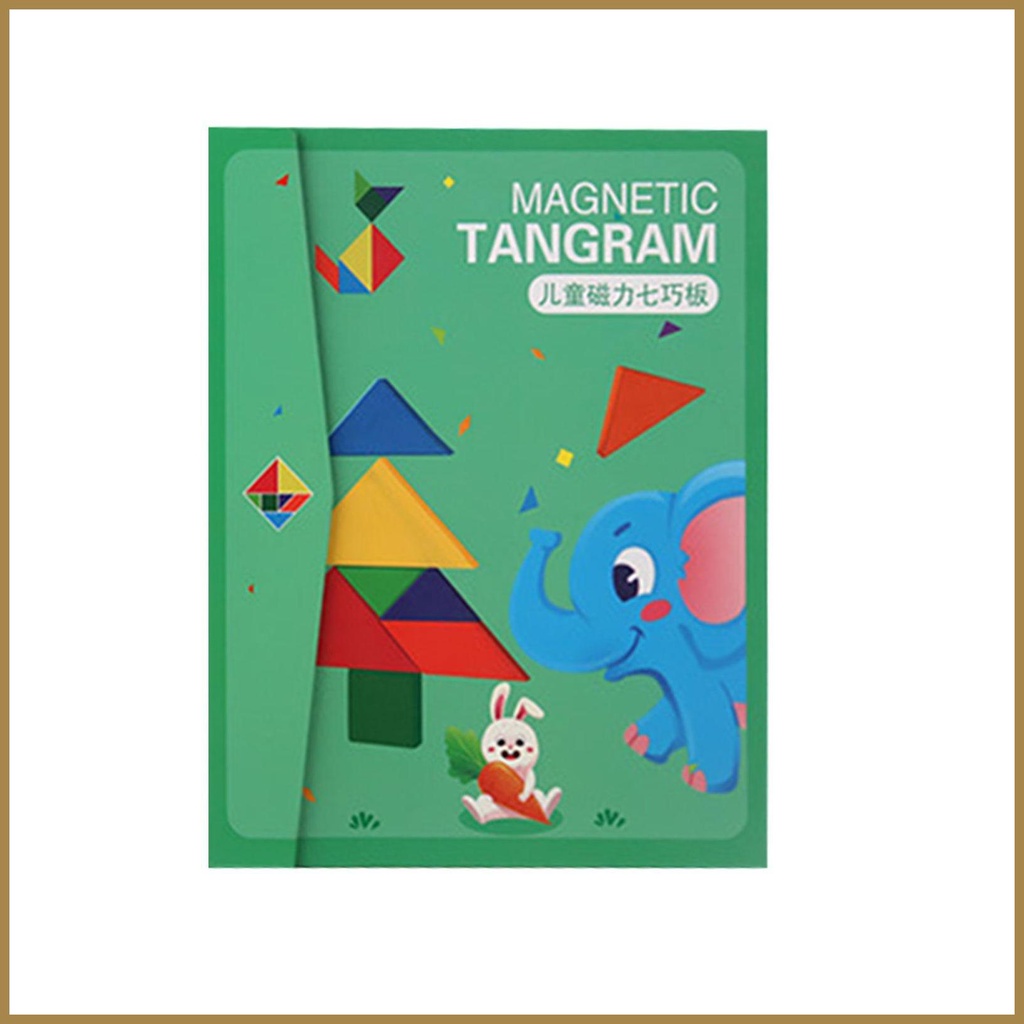 Magnetic Tangram Puzzle, Montessori 3D Educational Blocks