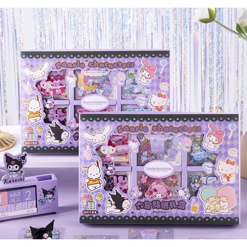 Sanrio Hand Account Stickers Gift Set Cute Cartoon Journal Diy ...